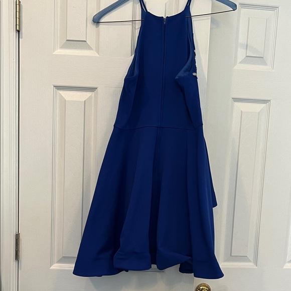 B Darlin Royal Blue Dress with Silver Embroidery - Picture 5 of 5
